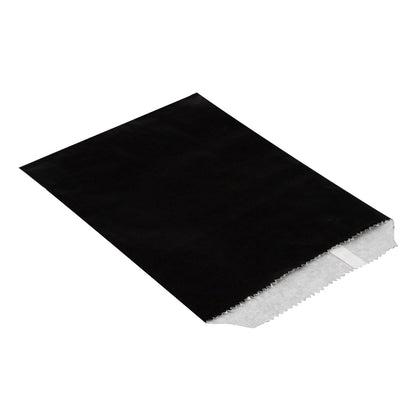 Bag Tek Black Paper Bag - 7" x 5" - 100 count box