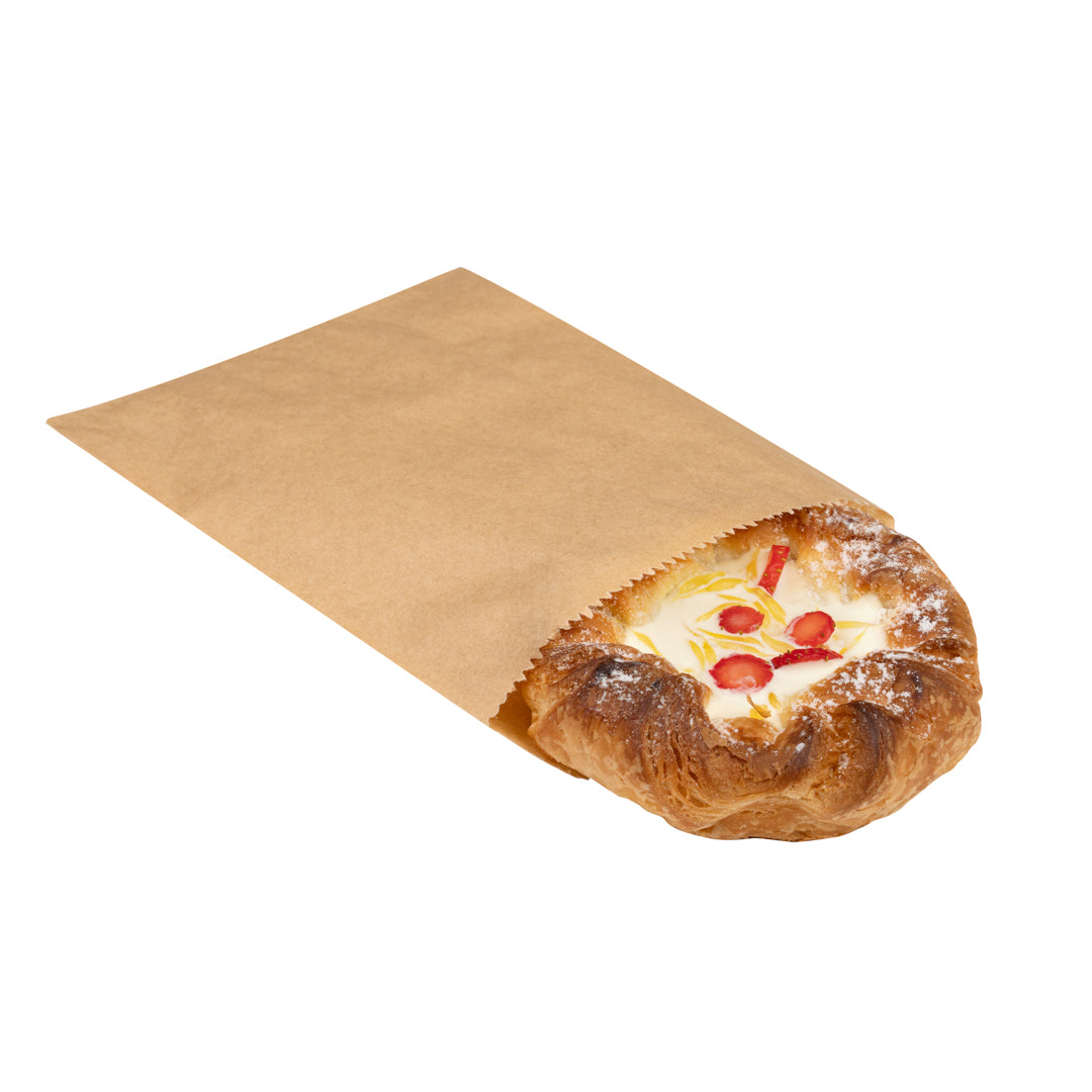 Bag Tek Kraft Paper Bag - 7" x 5" - 25 count box