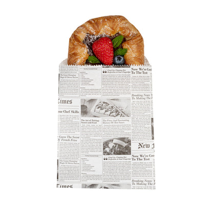 Bag Tek Newsprint Paper Bag - 7" x 5" - 25 count box