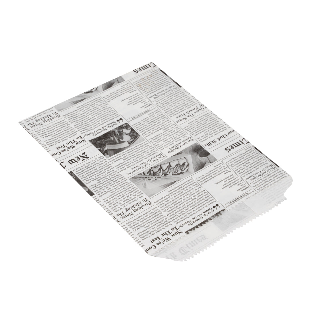Bag Tek Newsprint Paper Bag - 7" x 5" - 25 count box