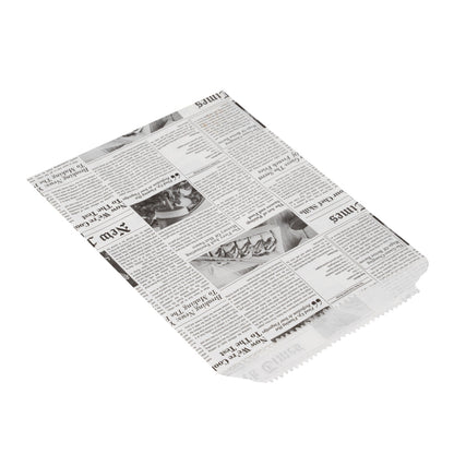 Bag Tek Newsprint Paper Bag - 7" x 5" - 25 count box