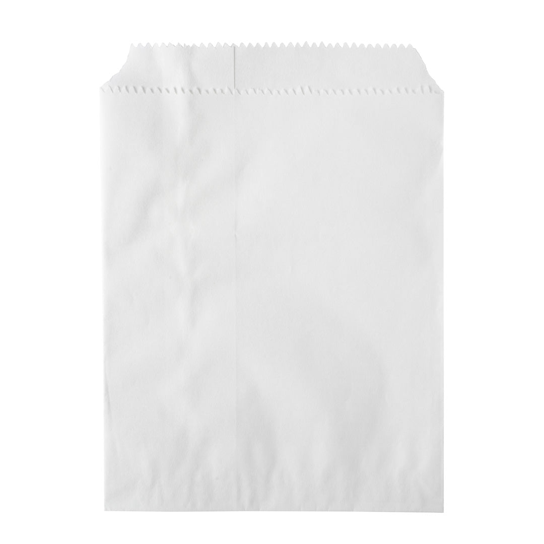 Bag Tek White Paper Bag - 7" x 5" - 25 count box
