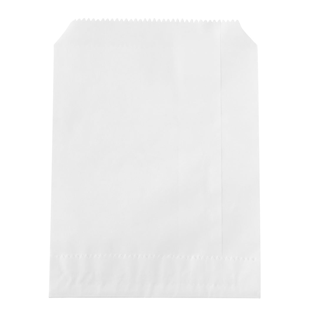 Bag Tek White Paper Bag - 7" x 5" - 100 count box