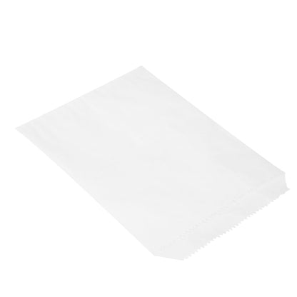 Bag Tek White Paper Bag - 7" x 5" - 100 count box