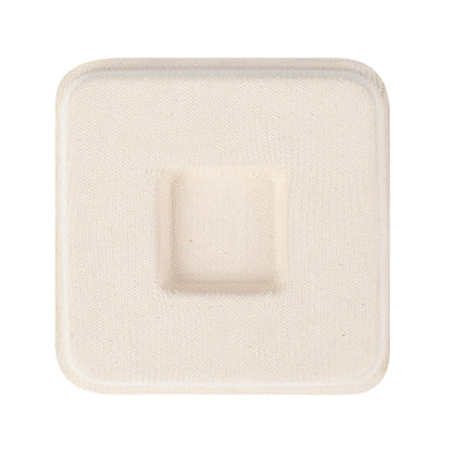 Pulp Tek Square Natural Sugarcane / Bagasse Flat Lid - Fits 9 oz Bowl - 100 count box