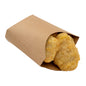 Bio Tek 2 oz Kraft Paper Fry Cup / Snack Container - 4" x 2 3/4" x 3 1/2" - 100 count box