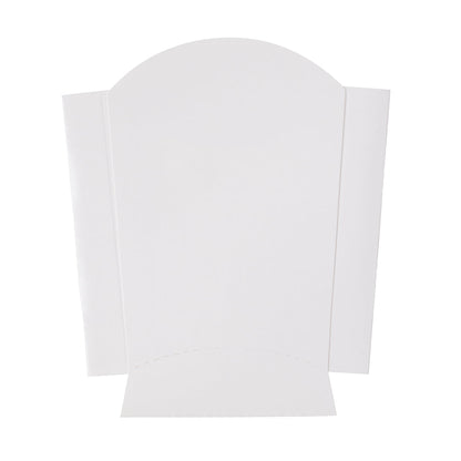 Bio Tek 2 oz White Paper Fry Cup / Snack Container - 4" x 2 3/4" x 3 1/2" - 100 count box