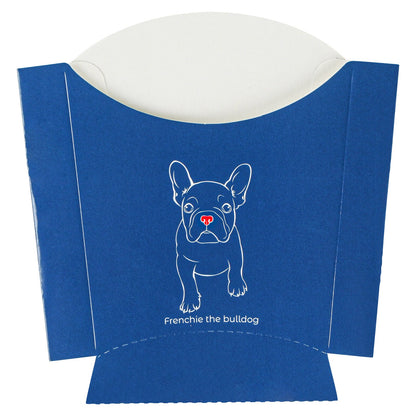 Bio Tek 3 oz Frenchie Paper Fry Cup / Snack Container - 4 1/2" x 3 1/4" x 3 3/4" - 100 count box