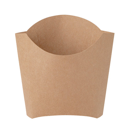 Bio Tek 3 oz Kraft Paper Fry Cup / Snack Container - 4 1/2" x 3 1/4" x 3 3/4" - 100 count box