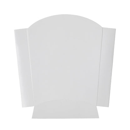 Bio Tek 3 oz White Paper Fry Cup / Snack Container - 4 1/2" x 3 1/4" x 3 3/4" - 100 count box