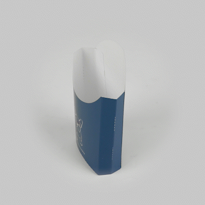 Bio Tek 4 oz Frenchie Paper Fry Cup / Snack Container - 4 3/4" x 3 1/2" x 5" - 100 count box