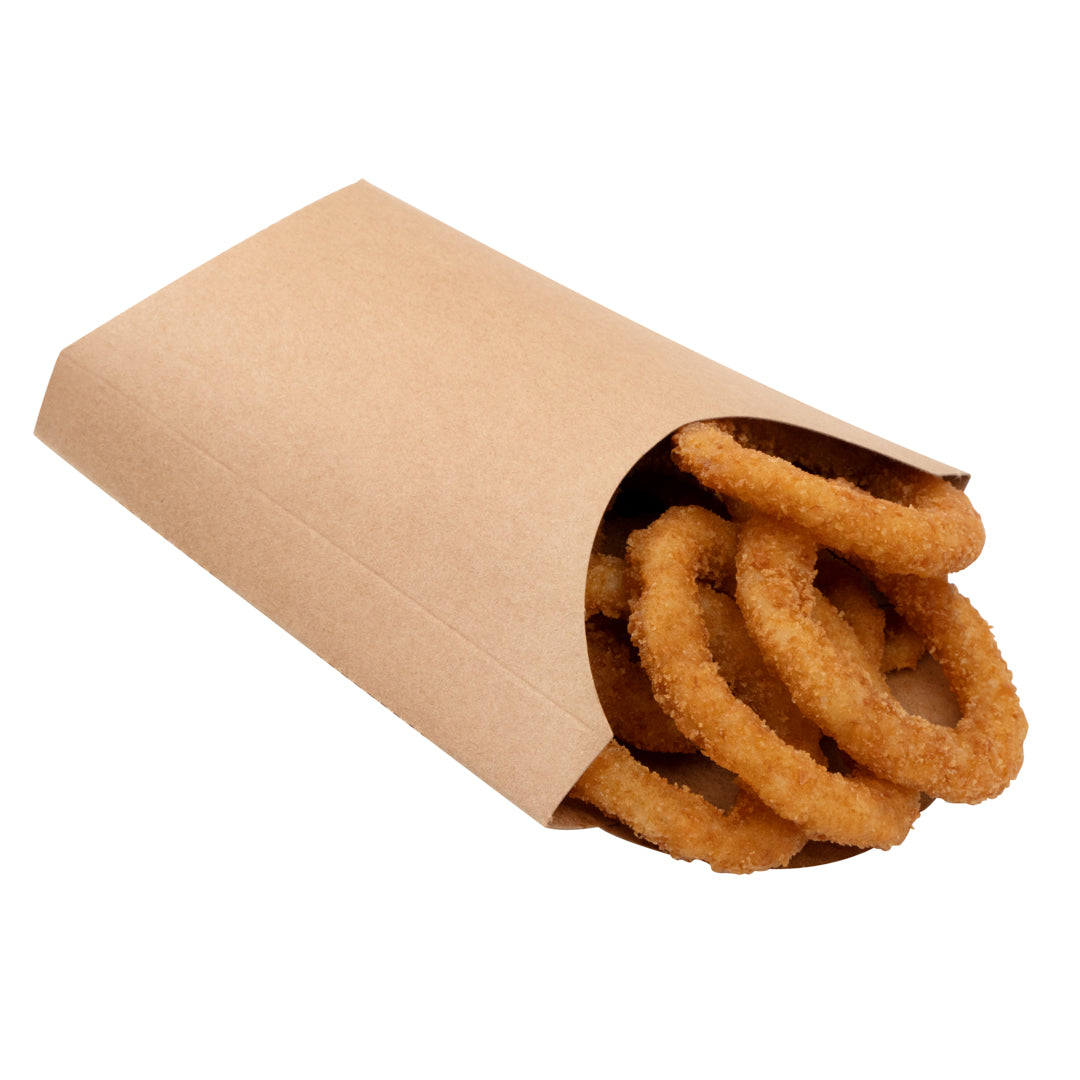 Bio Tek 4 oz Kraft Paper Fry Cup / Snack Container - 4 3/4" x 3 1/2" x 5" - 100 count box