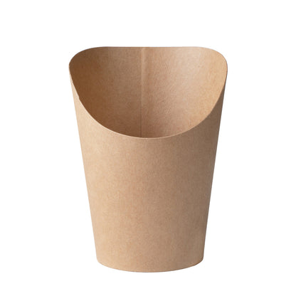 Bio Tek 12 oz Round Kraft Paper Incline Cup - 3 1/2" x 3 1/2" x 4 3/4" - 100 count box