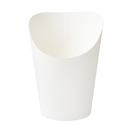 Bio Tek 12 oz Round White Paper Incline Cup - 3 1/2" x 3 1/2" x 4 3/4" - 100 count box