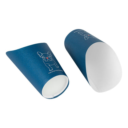 Bio Tek 16 oz Round Frenchie Paper Incline Cup - 3 1/2" x 3 1/2" x 5 3/4" - 100 count box