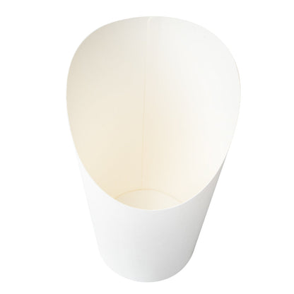 Bio Tek 16 oz Round White Paper Incline Cup - 3 1/2" x 3 1/2" x 5 3/4" - 100 count box