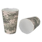 Bio Tek 16 oz Round Camouflage Paper To Go Fry Cup - 3 1/4" x 3 1/4" x 4 1/4" - 100 count box
