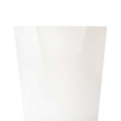 Bio Tek 16 oz Round White Paper To Go Fry Cup - 3 1/4" x 3 1/4" x 4 1/4" - 100 count box