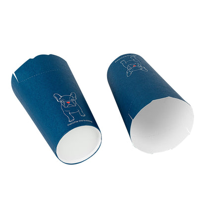 Bio Tek 20 oz Round Frenchie Paper To Go Fry Cup - 3 1/4" x 3 1/4" x 5" - 100 count box