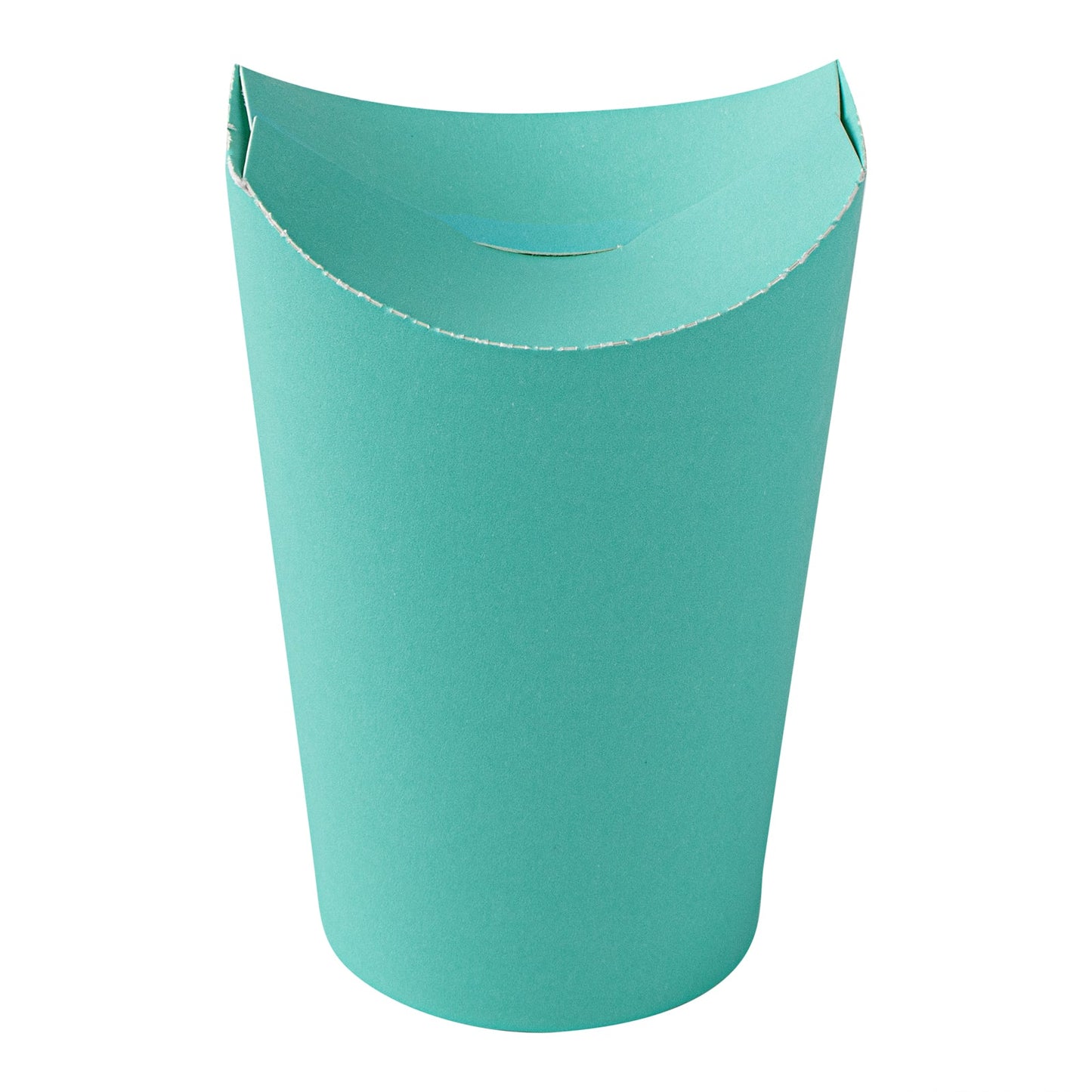 Bio Tek 20 oz Round Turquoise Paper To Go Fry Cup - 3 1/4" x 3 1/4" x 5" - 100 count box