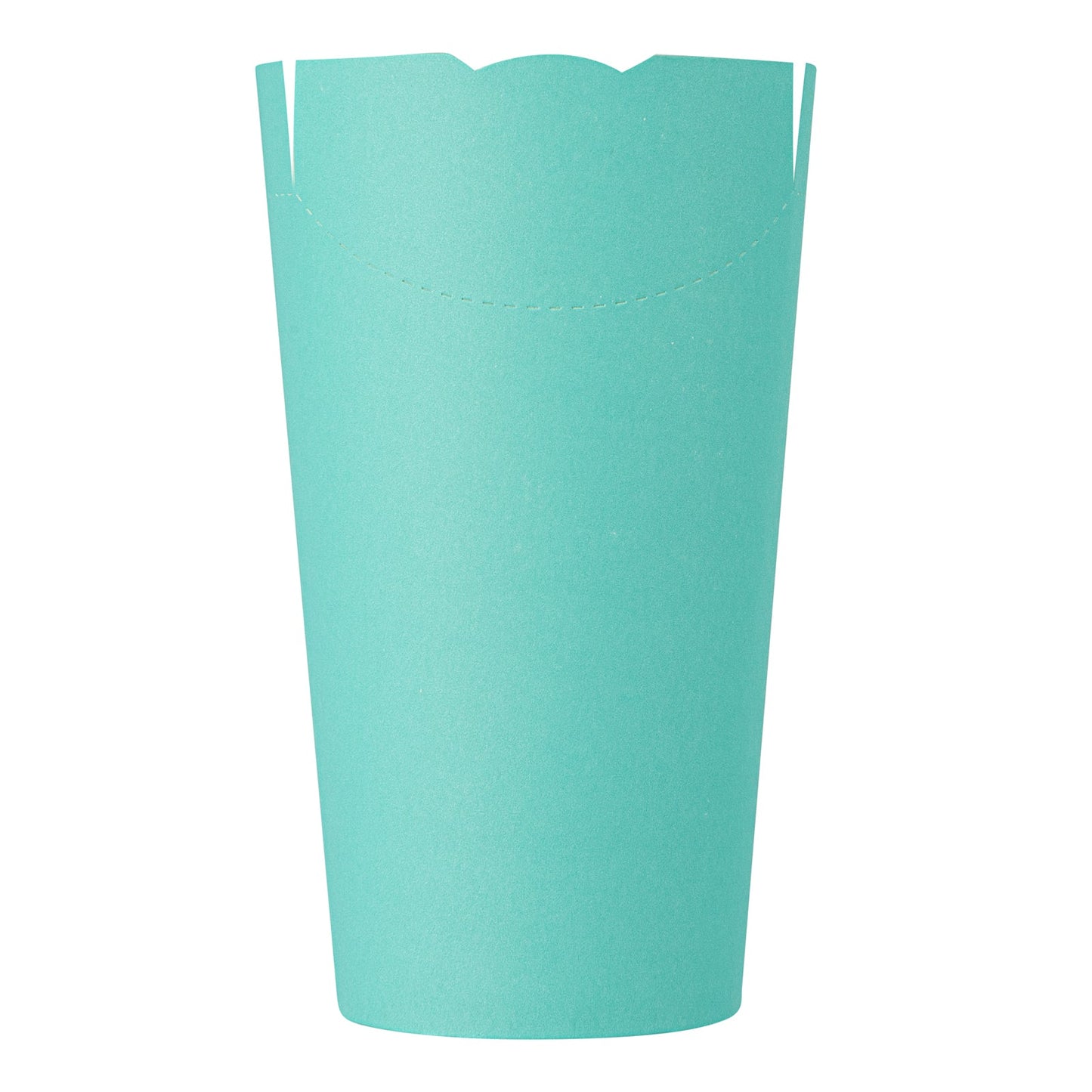 Bio Tek 20 oz Round Turquoise Paper To Go Fry Cup - 3 1/4" x 3 1/4" x 5" - 100 count box