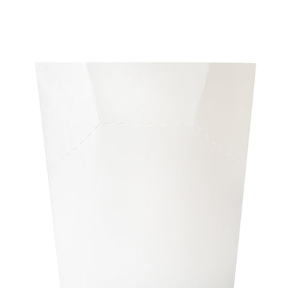 Bio Tek 20 oz Round White Paper To Go Fry Cup - 3 1/4" x 3 1/4" x 5" - 100 count box