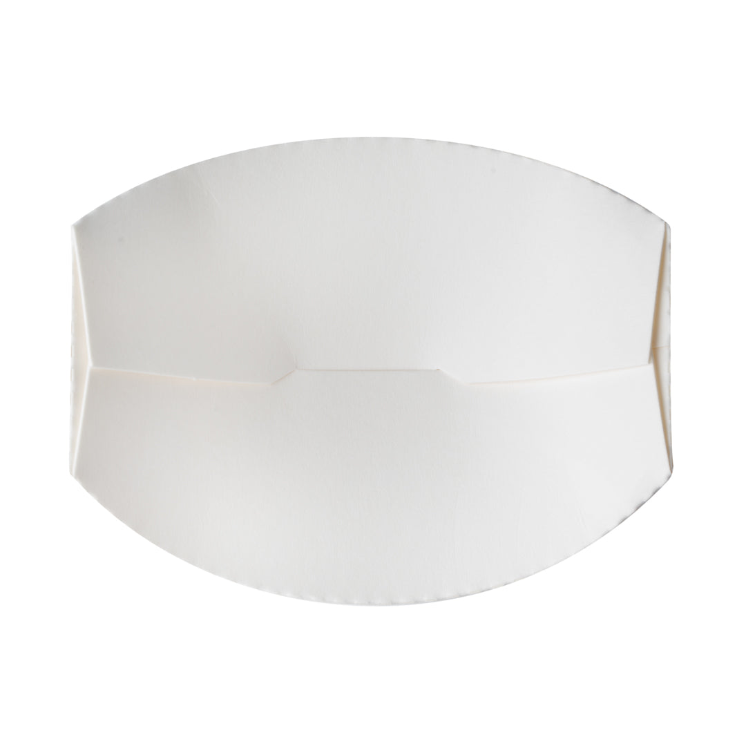 Bio Tek 20 oz Round White Paper To Go Fry Cup - 3 1/4" x 3 1/4" x 5" - 100 count box