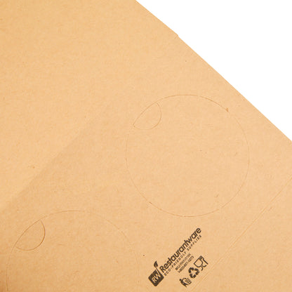 Bio Tek Kraft Paper To Go Lunch / Drink Carrier - with Handle - 8 3/4" x 4 1/4" x 8" - 100 count box