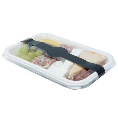 Chef 101 Black Paper Packaging Band - Adhering - 12" - 100 count box