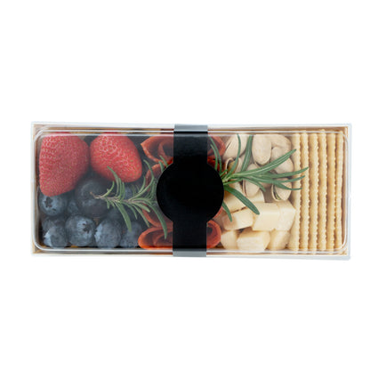 Chef 101 Black Paper Packaging Band - Adhering - 12" - 100 count box