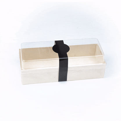 Chef 101 Black Paper Packaging Band - Adhering - 12" - 100 count box