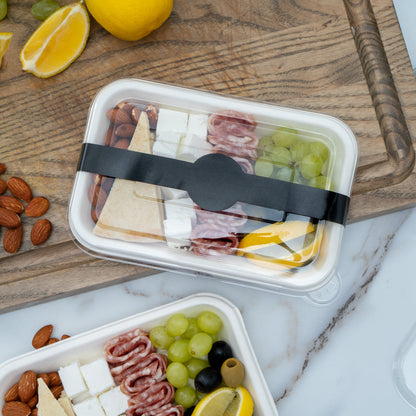 Chef 101 Black Paper Packaging Band - Adhering - 12" - 100 count box