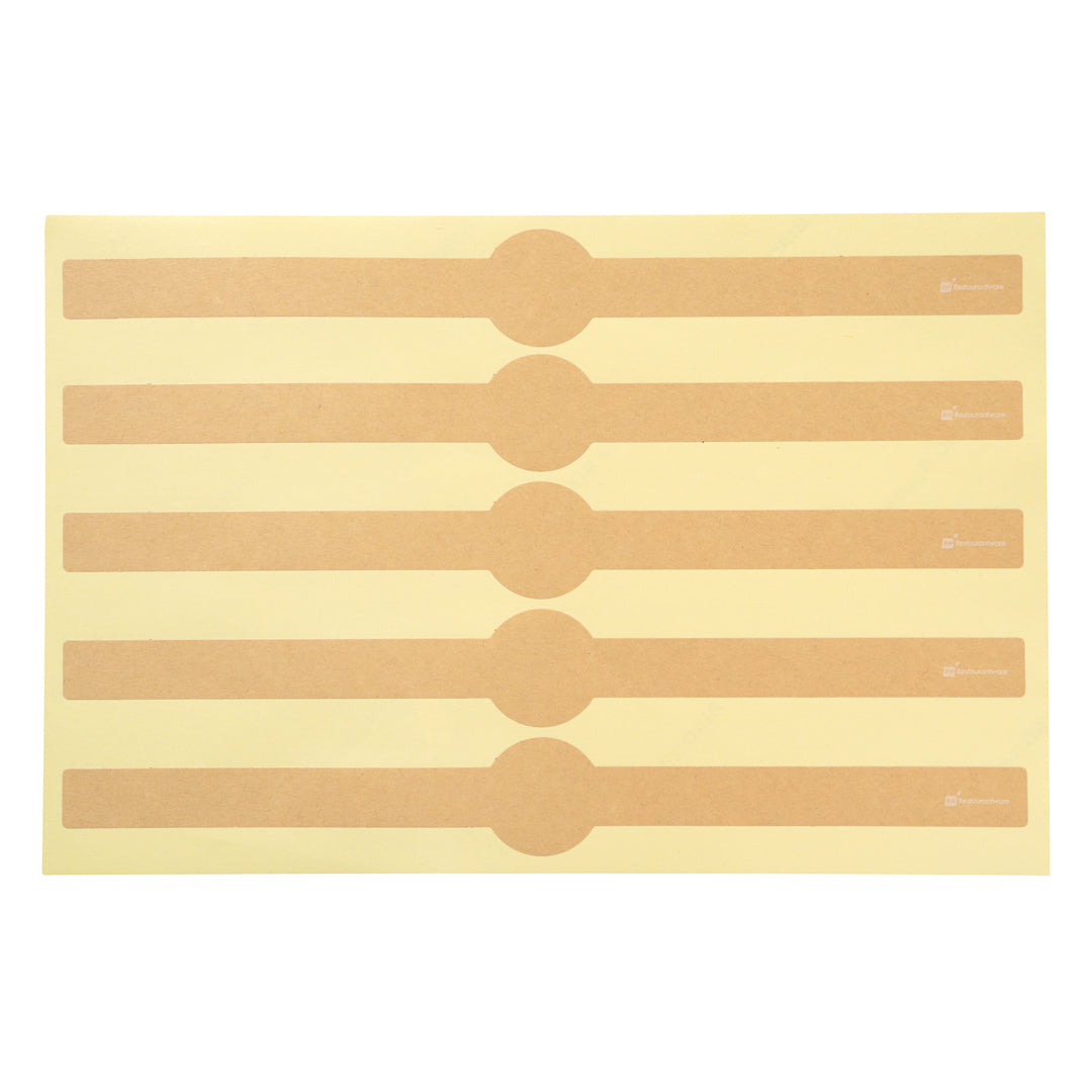 Chef 101 Kraft Paper Packaging Band - Adhering - 12" - 100 count box