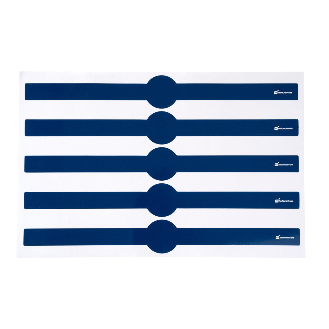 Chef 101 Midnight Blue Paper Packaging Band - Adhering - 12" - 100 count box