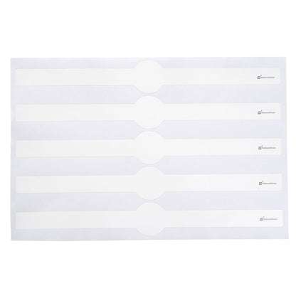 Chef 101 Round White Paper Packaging Band - Adhering - 12" - 100 count box