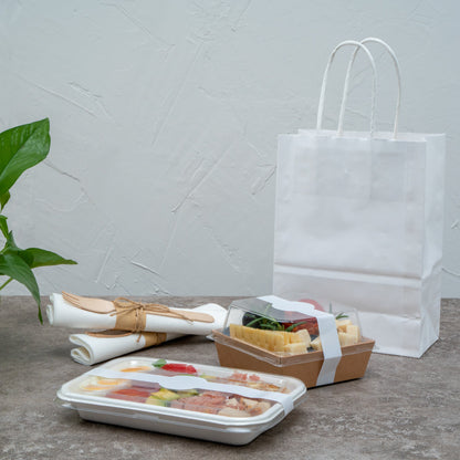 Chef 101 Round White Paper Packaging Band - Adhering - 12" - 100 count box