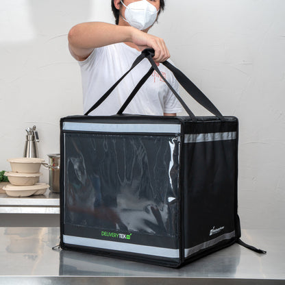 Cater Tek Black Insulated Food Delivery / Catering Bag - with Removable Insert - 17 3/4" - 1 count box
