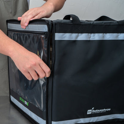 Cater Tek Black Insulated Food Delivery / Catering Bag - with Removable Insert - 17 3/4" - 1 count box