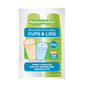 Restpresso 12 oz Eco Green Paper Ripple Wall Coffee Cup - with White Lid - 3 1/2" x 3 1/2" x 5" - 200 count box