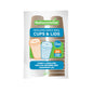 Restpresso 12 oz Kraft Paper Ripple Wall Coffee Cup - with White Lid - 3 1/2" x 3 1/2" x 5" - 20 count box