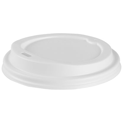 Restpresso 12 oz Light Pink Paper Ripple Wall Coffee Cup - with White Lid - 3 1/2" x 3 1/2" x 5" - 200 count box