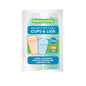 Restpresso 12 oz Light Green Paper Ripple Wall Coffee Cup - with White Lid - 3 1/2" x 3 1/2" x 5" - 200 count box