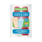 Restpresso 16 oz Red Paper Ripple Wall Coffee Cup - with White Lid - 3 1/2" x 3 1/2" x 6 1/4" - 200 count box