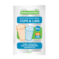 Restpresso 16 oz White Paper Ripple Wall Coffee Cup - with White Lid - 3 1/2" x 3 1/2" x 6 1/4" - 20 count box
