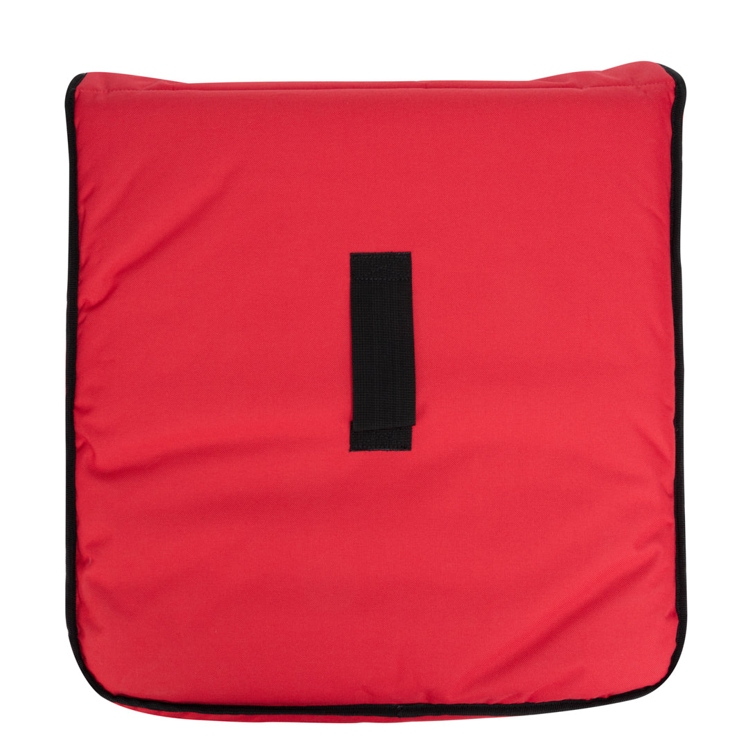 Delivery Tek Red Pizza Bag - Holds 2-20" or 3-18", Insulated - 20 3/4" x 21 3/4" x 6 1/2" - 1 count box