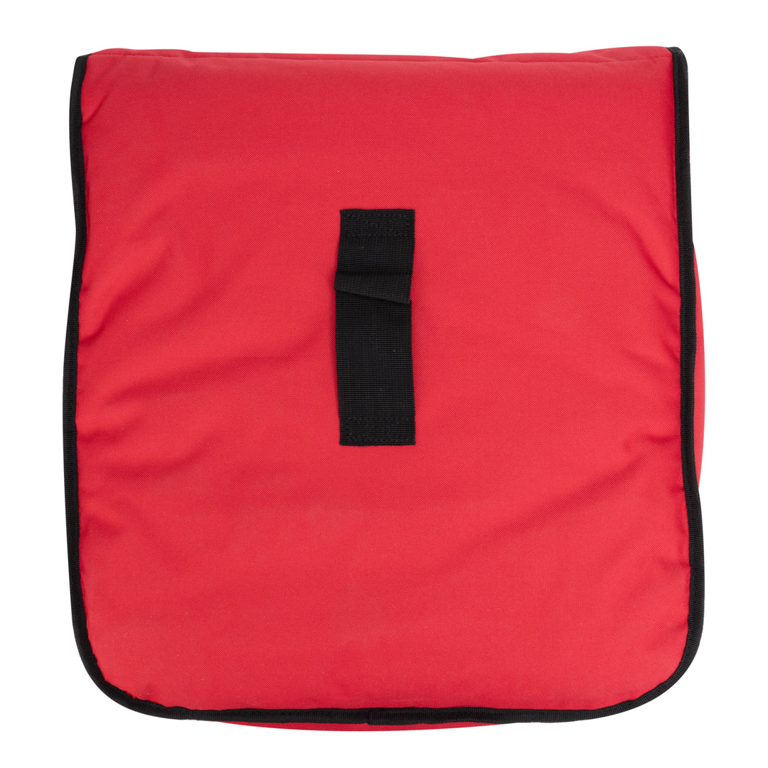 Delivery Tek Red Pizza Bag - Holds 3-18" or 4-16", Insulated - 17 1/2" x 20" x 7 1/2" - 1 count box