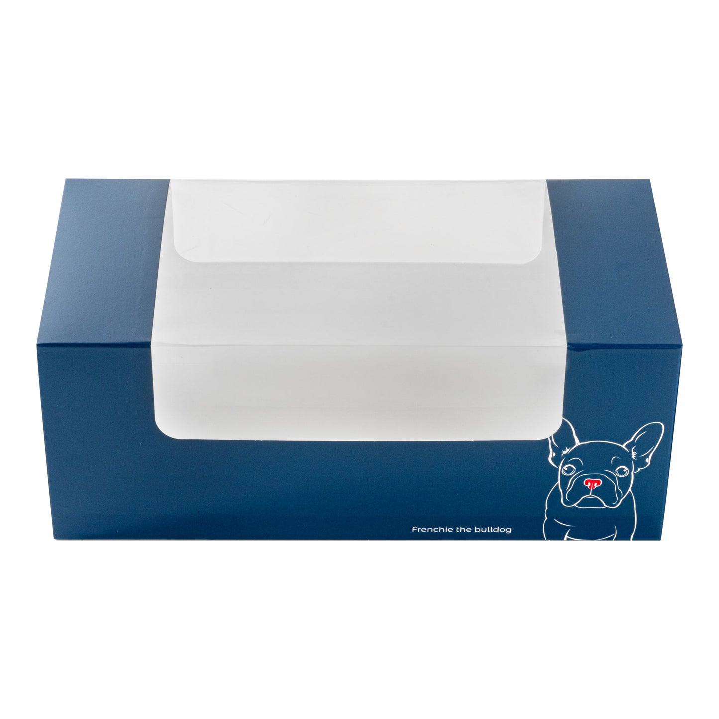Pastry Tek Frenchie Paper Pastry / Cake Box - with Window - 9 3/4" x 4 3/4" x 4" - 100 count box
