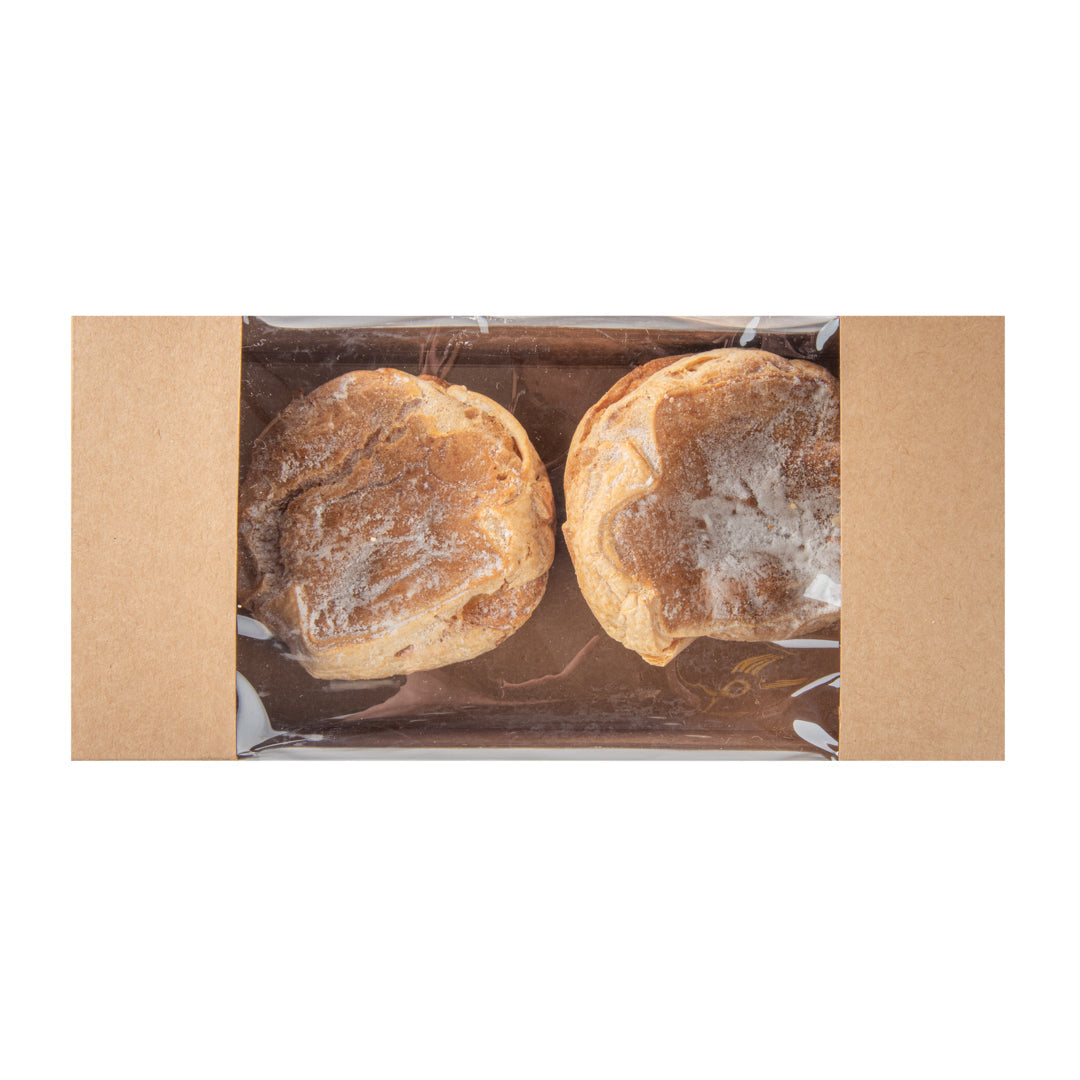 Pastry Tek Kraft Paper Pastry / Cake Box - with Window - 9 3/4" x 4 3/4" x 4" - 100 count box