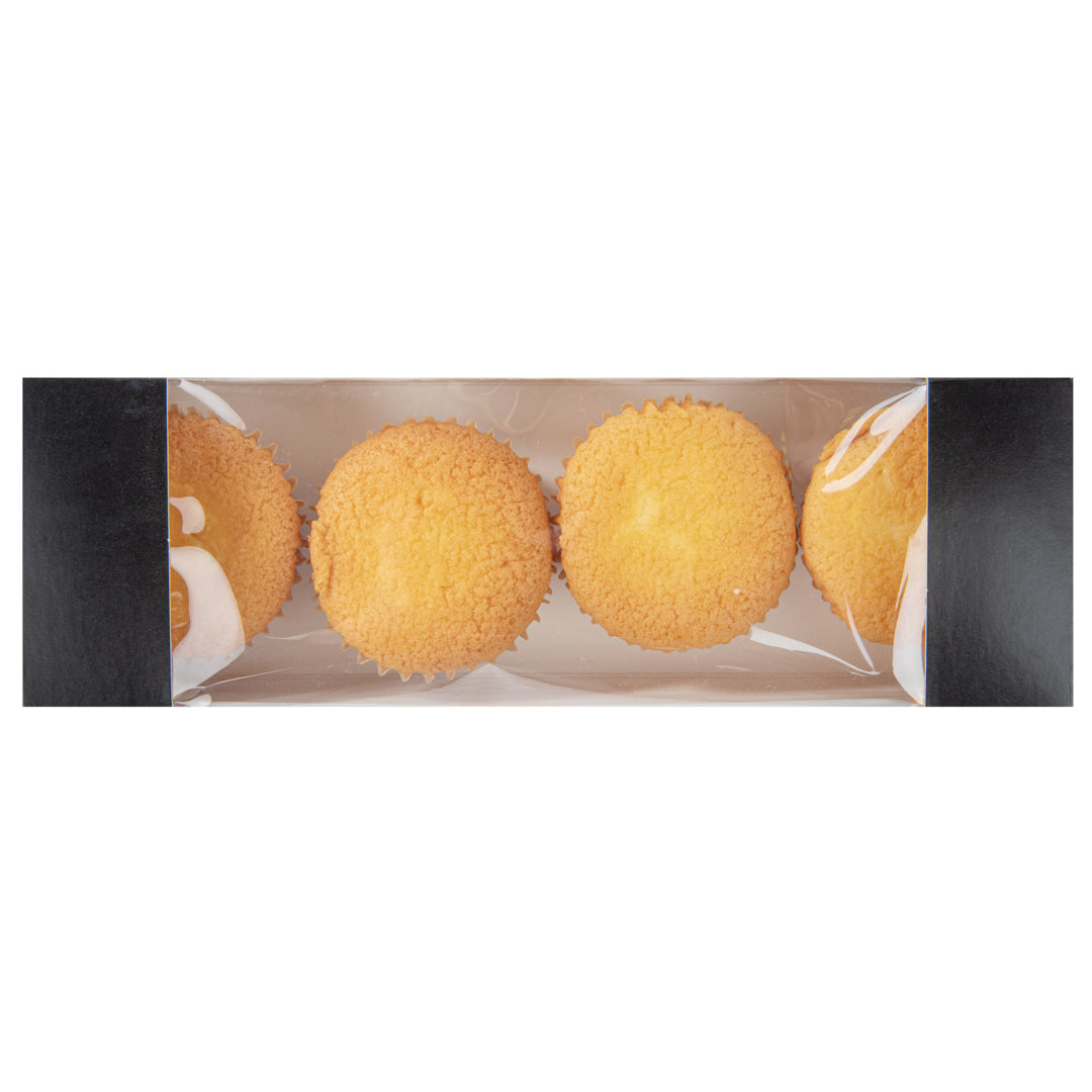 Pastry Tek Black Paper Pastry / Cake Box - with Window - 9 3/4" x 3 1/4" x 2 1/4" - 100 count box