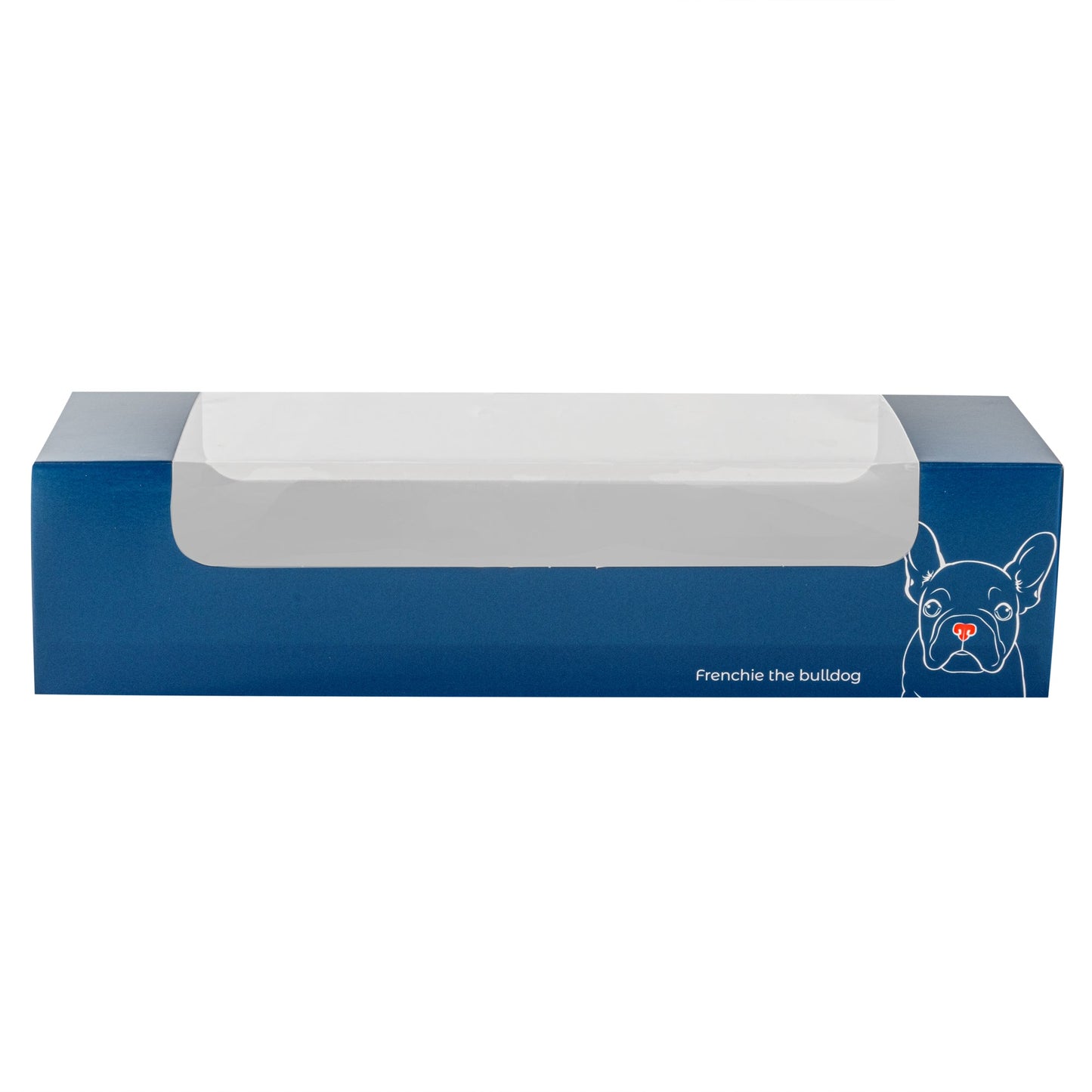 Pastry Tek Frenchie Paper Pastry / Cake Box - with Window - 9 3/4" x 3 1/4" x 2 1/4" - 100 count box